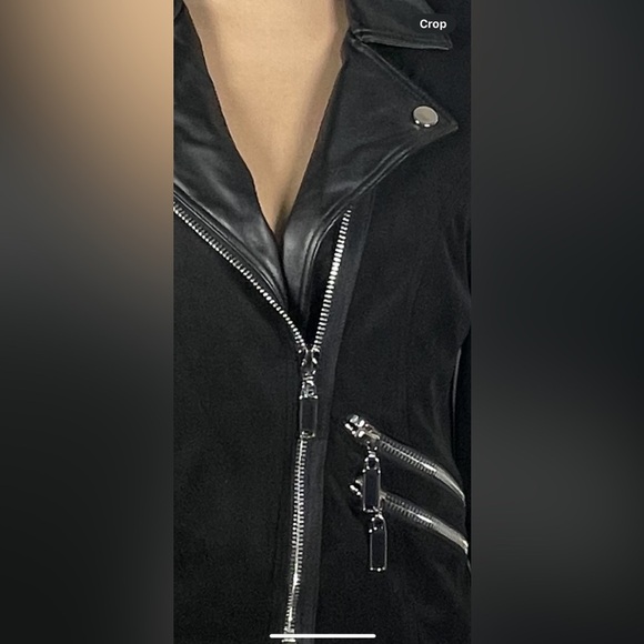 Qué Women’s Black Suede Jacket Size 6 - Picture 4 of 11